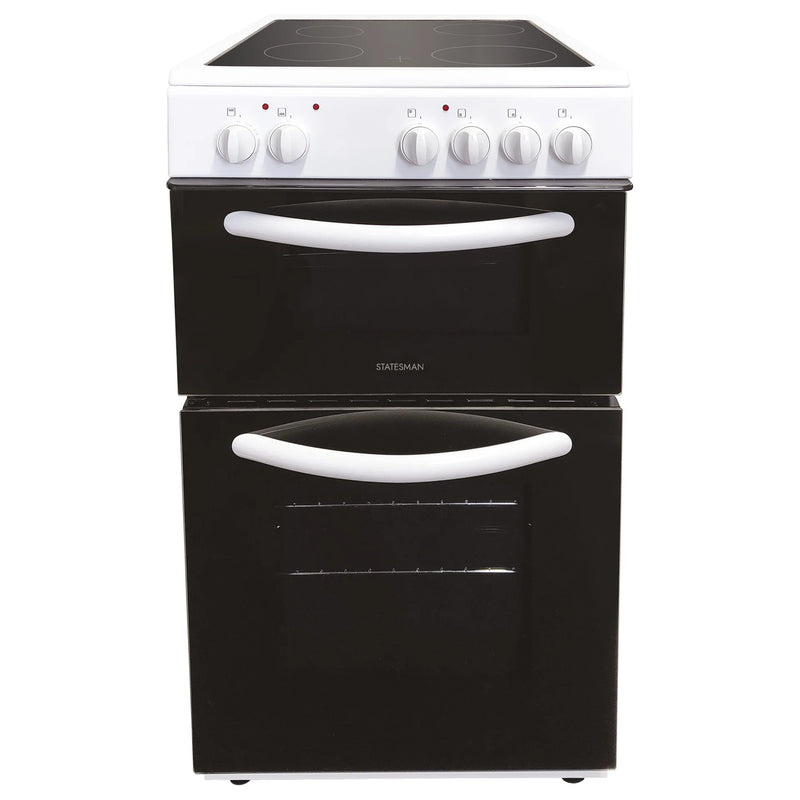 Statesman EDC50W - White 4 Zone Electric Cooker - A energy