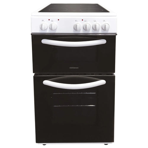 Statesman EDC50W - White 4 Zone Electric Cooker - A energy - Display