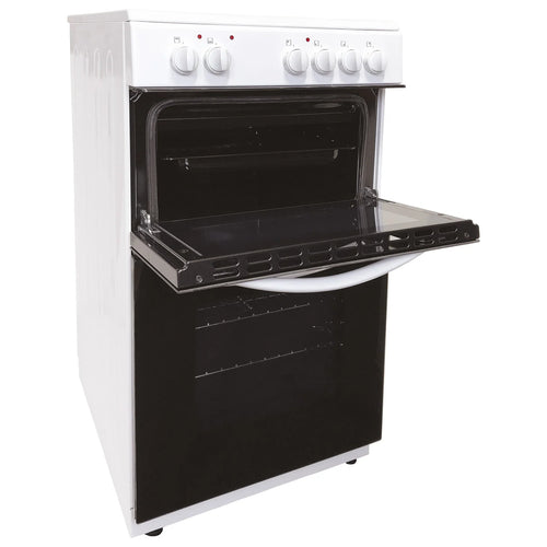 Statesman EDC50W - White 4 Zone Electric Cooker - A energy - Display