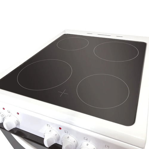Statesman EDC50W - White 4 Zone Electric Cooker - A energy - Display