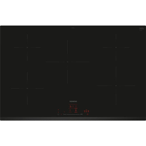 Siemens EH831HVB1E iQ100 - Black 80cm Induction Hob - 5 Zones - A energy