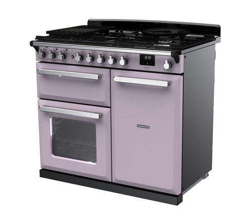 Rangemaster ESDL100DFPHTH/CM1 Estel Deluxe 100cm Dual Fuel Heather/Chrome
