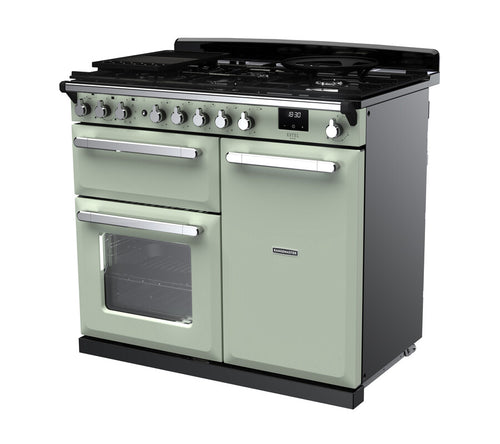 Rangemaster ESDL100DFPMNT/CM1 Estel Deluxe 100cm Dual Fuel Mint/Chrome