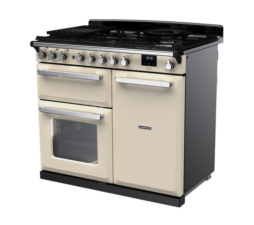 Rangemaster ESDL100DFPPCR/CM1 Estel Deluxe 100cm Dual Fuel Pale Cream/Chrome