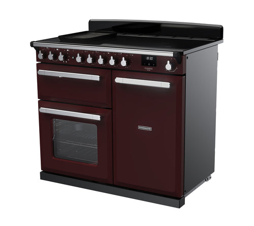 Rangemaster ESDL100EIPBOR/CM1 Estel Deluxe 100cm Induction Bordeaux/Chrome