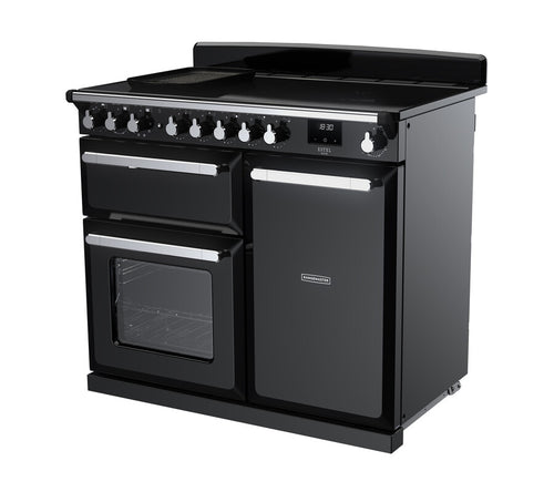 Rangemaster ESDL100EIPGBL/CM1 Estel Deluxe 100cm Induction Black/Chrome