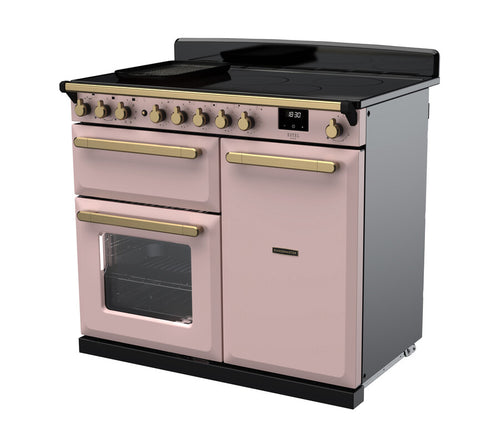 Rangemaster ESDL100EIPPPK/AB1 Estel Deluxe 100cm Induction Pale Pink/Antique Brass