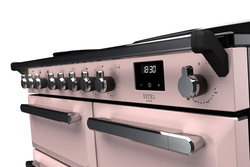 Rangemaster ESDL100EIPPPK/CM1 Estel Deluxe 100cm Induction Pale Pink/Chrome