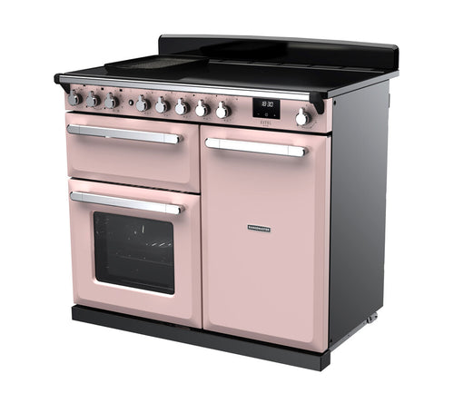 Rangemaster ESDL100EIPPPK/CM1 Estel Deluxe 100cm Induction Pale Pink/Chrome