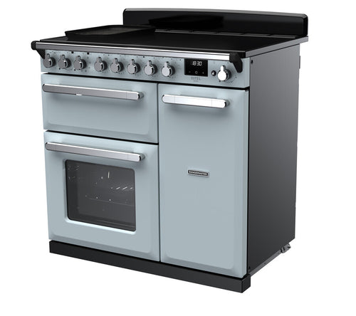 Rangemaster ESDL90EIPMSB/CM1 Estel Deluxe 90cm Induction Misty Blue/Chrome