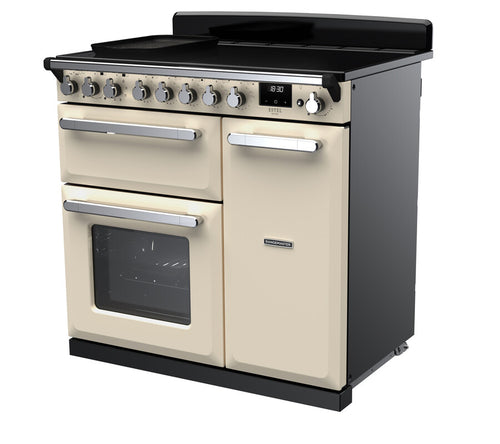 Rangemaster ESDL90EIPPCR/CM1 Estel Deluxe 90cm Induction Pale Cream/Chrome