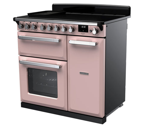 Rangemaster ESDL90EIPPPK/CM1 Estel Deluxe 90cm Induction Pale Pink/Chrome