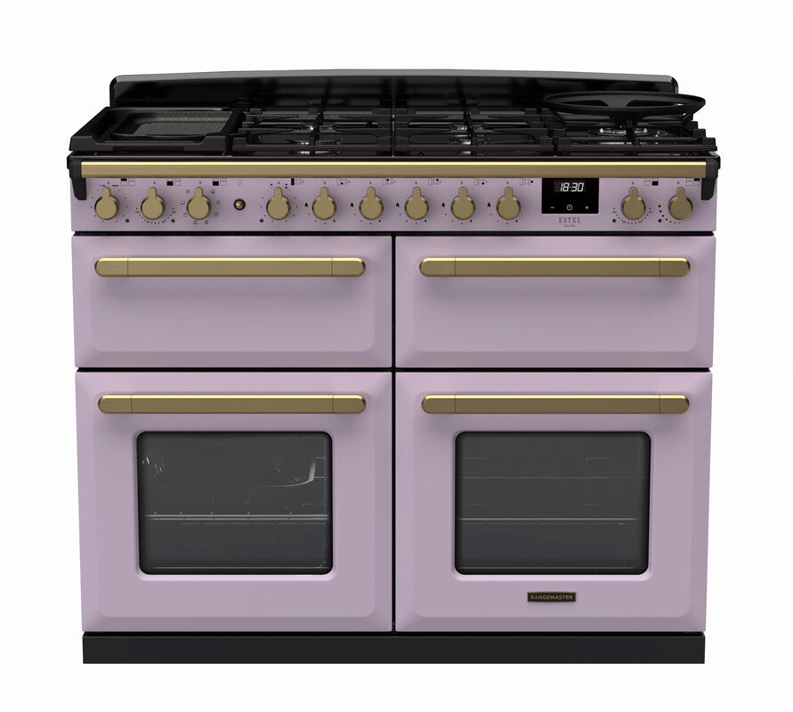 Rangemaster ESDLB110DFPHTH/AB1 Estel Deluxe 110cm BC Dual Fuel Heather ...