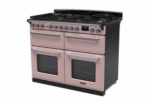 Rangemaster ESDLB110DFPPPK/CM1 Estel Deluxe 110cm BC Dual Fuel Pale Pink/Chrome