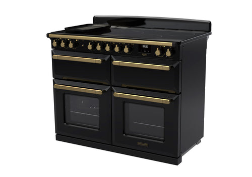 Rangemaster ESDLB110EIPGBL/AB1 Estel Deluxe 110cm BC Induction Black/Antique Brass