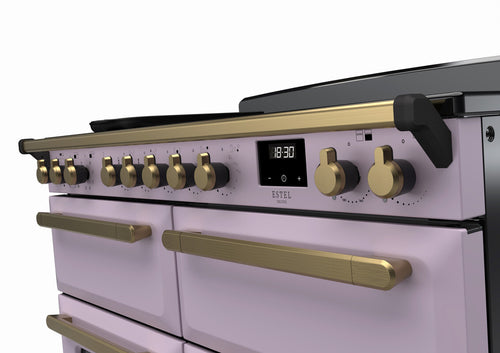 Rangemaster ESDLB110EIPHTH/AB1 Estel Deluxe 110cm BC Induction Heather/Antique Brass