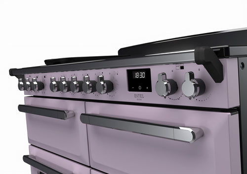 Rangemaster ESDLB110EIPHTH/CM1 Estel Deluxe 110cm BC Induction Heather/Chrome