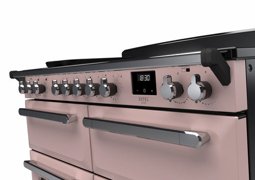 Rangemaster ESDLB110EIPPPK/CM1 Estel Deluxe 110cm BC Induction Pale Pink/Chrome