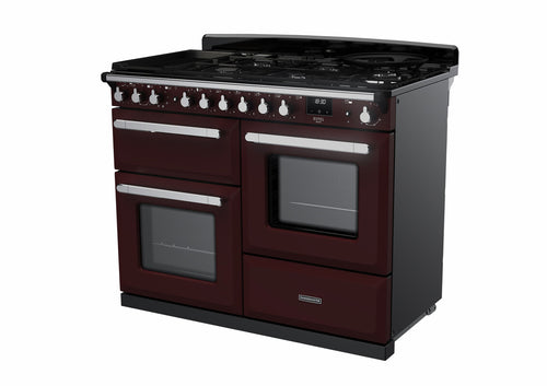 Rangemaster ESDLO110DFPBOR/CM1 Estel Deluxe 110cm Dual Fuel Bordeaux/Chrome