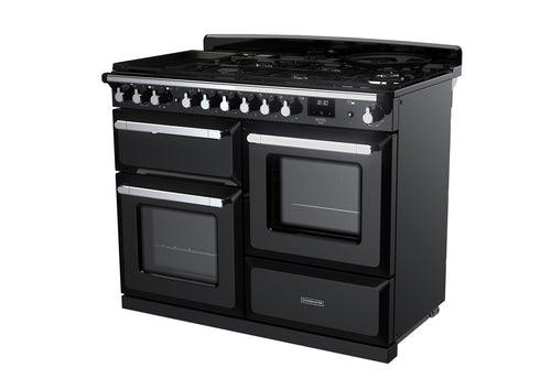 Rangemaster ESDLO110DFPGBL/CM1 Estel Deluxe 110cm Dual Fuel Black/Chrome