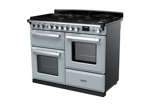 Rangemaster ESDLO110DFPMSB/CM1 Estel Deluxe 110cm Dual Fuel Misty Blue/Chrome