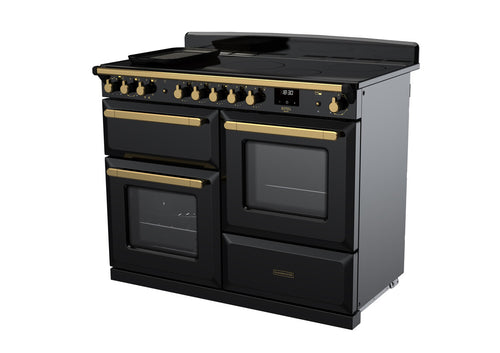 Rangemaster ESDLO110EIPGBL/AB1 Estel Deluxe 110cm Induction Black/Antique Brass