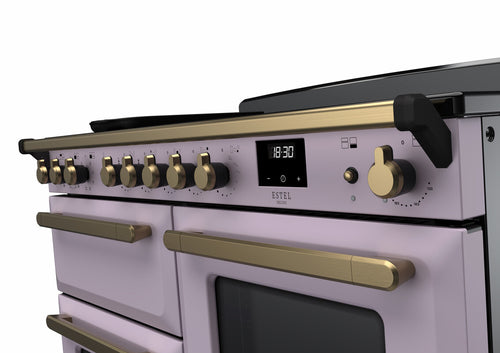 Rangemaster ESDLO110EIPHTH/AB1 Estel Deluxe 110cm Induction Heather/Antique Brass