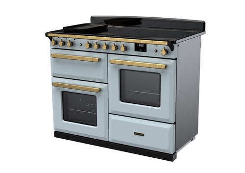 Rangemaster ESDLO110EIPMSB/AB1 Estel Deluxe 110cm Induction Misty Blue/Antique Brass