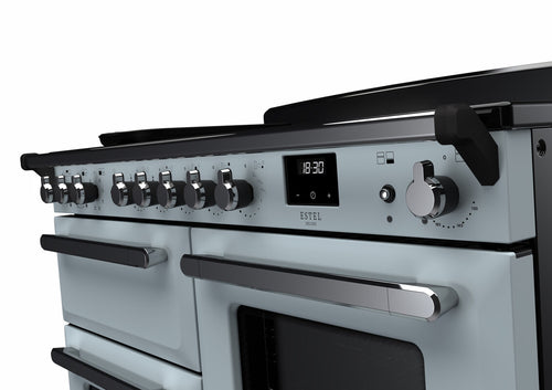 Rangemaster ESDLO110EIPMSB/CM1 Estel Deluxe 110cm Induction Misty Blue/Chrome