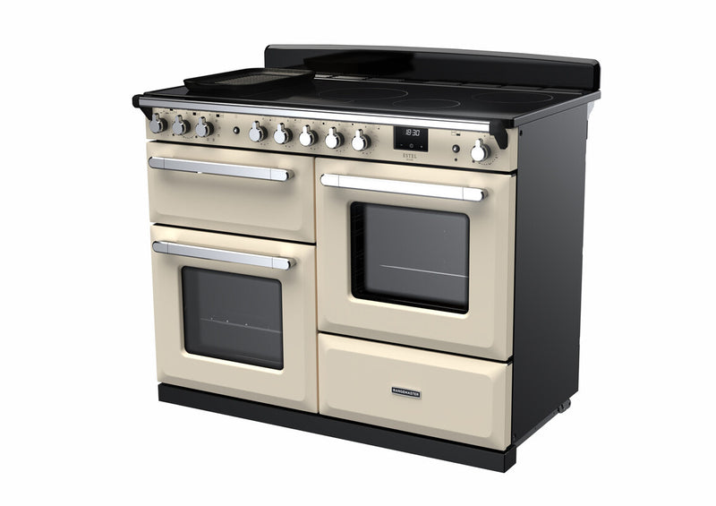 Rangemaster ESDLO110EIPPCR/CM1 Estel Deluxe 110cm Induction Pale Cream/Chrome