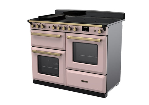 Rangemaster ESDLO110EIPPPK/AB1 Estel Deluxe 110cm Induction Pale Pink/Antique Brass