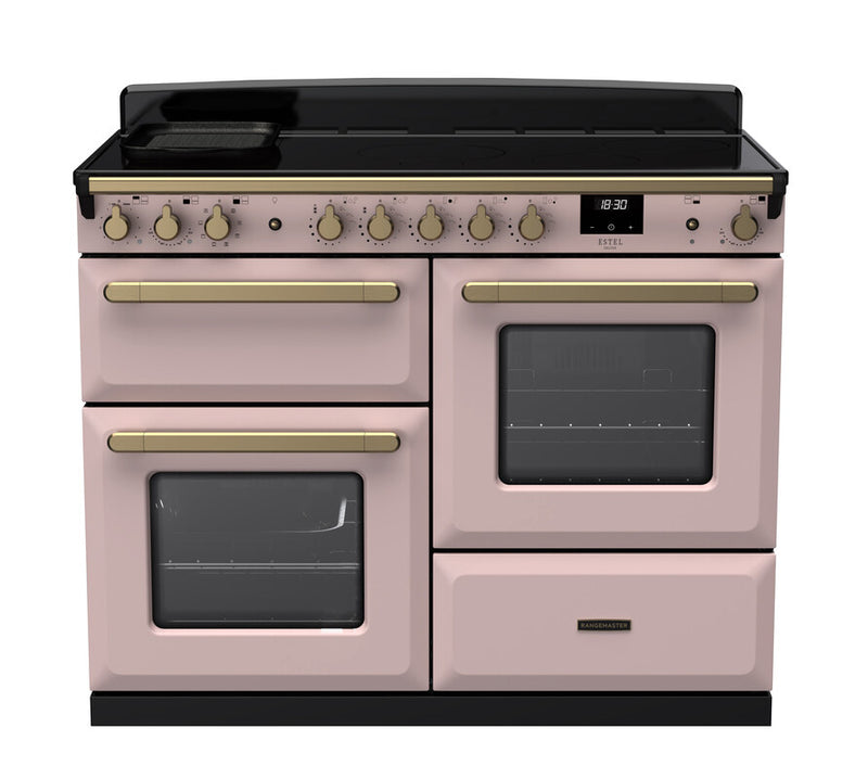 Rangemaster ESDLO110EIPPPK/AB1 Estel Deluxe 110cm Induction Pale Pink/Antique Brass