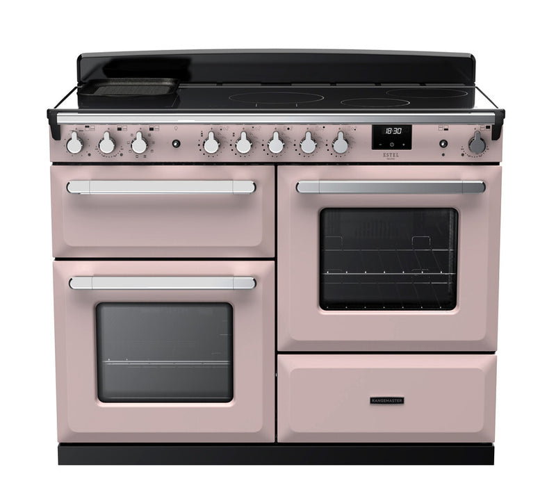 Rangemaster ESDLO110EIPPPK/CM1 Estel Deluxe 110cm Induction Pale Pink/Chrome