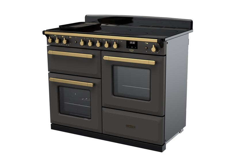 Rangemaster ESDLO110EIPSLT/AB1 Estel Deluxe 110cm Induction Slate/Antique Brass