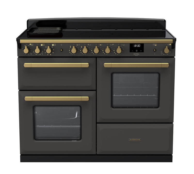 Rangemaster ESDLO110EIPSLT/AB1 Estel Deluxe 110cm Induction Slate/Antique Brass