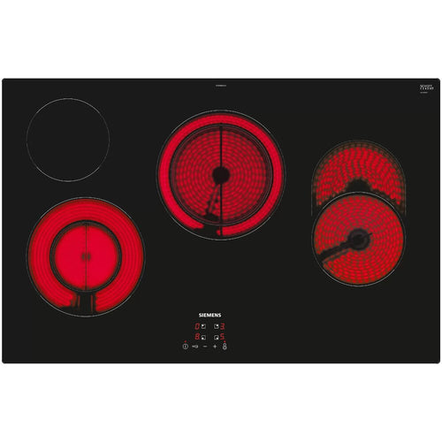 Siemens ET81RBHA1D iQ300 - Black 80cm Ceramic Hob - 4 Zones - Frameless