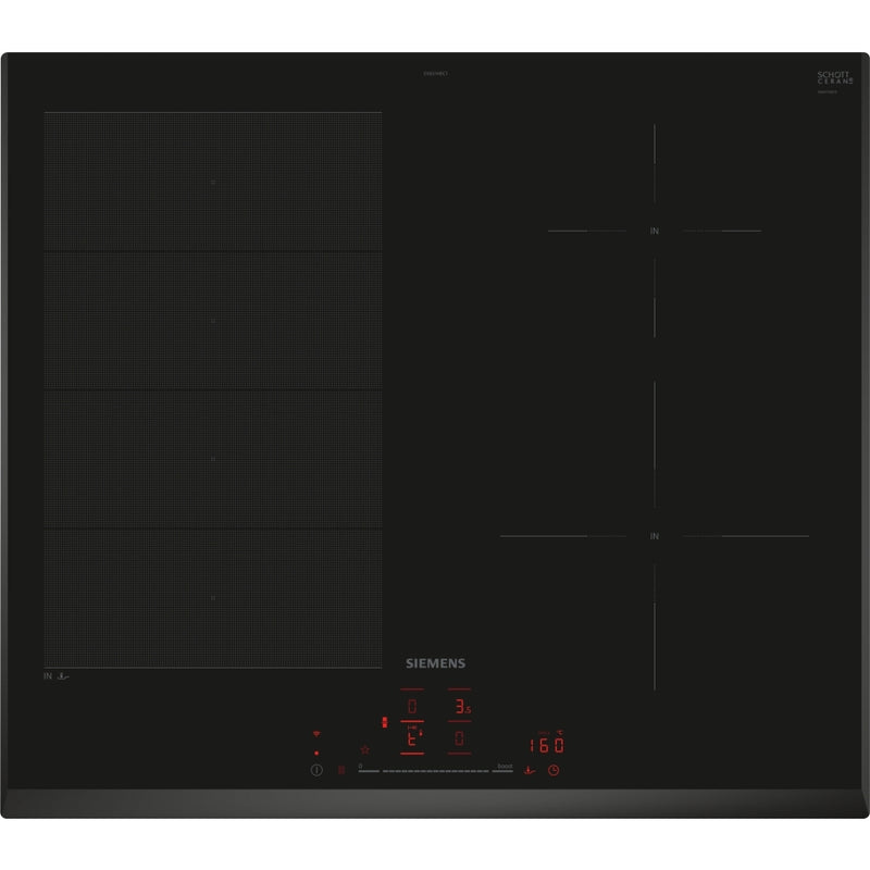 Siemens EX651HEC1E iQ700 - Black Induction Hob - 4 Zones - 59cm - Energy Rating Not Specified