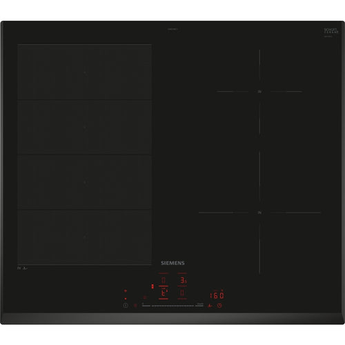 Siemens EX651HEC1E iQ700 - Black Induction Hob - 4 Zones - 59cm - Energy Rating Not Specified