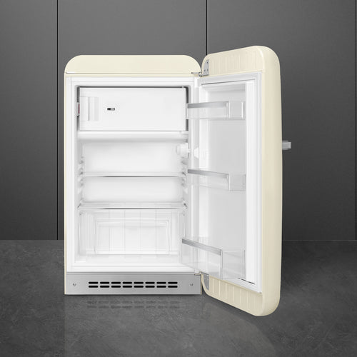 Smeg FAB10RCR6 - Cream Retro Style Fridge - 122L - D Energy Rating