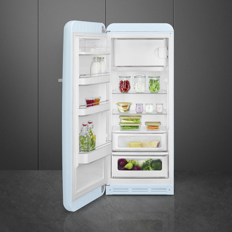 Smeg FAB28LPB6UK - Pastel Blue Freestanding Fridge - 270 l Capacity - C Energy Rating