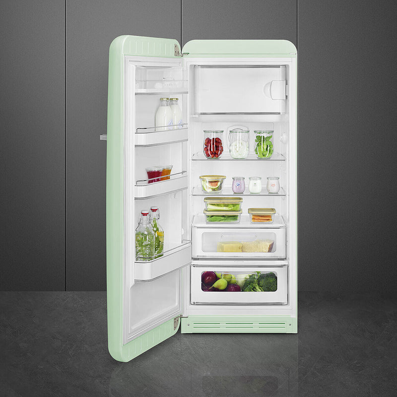 Smeg FAB28LPG6 - Pastel Green Fridge with Icebox - 244L - D/E Energy Rating