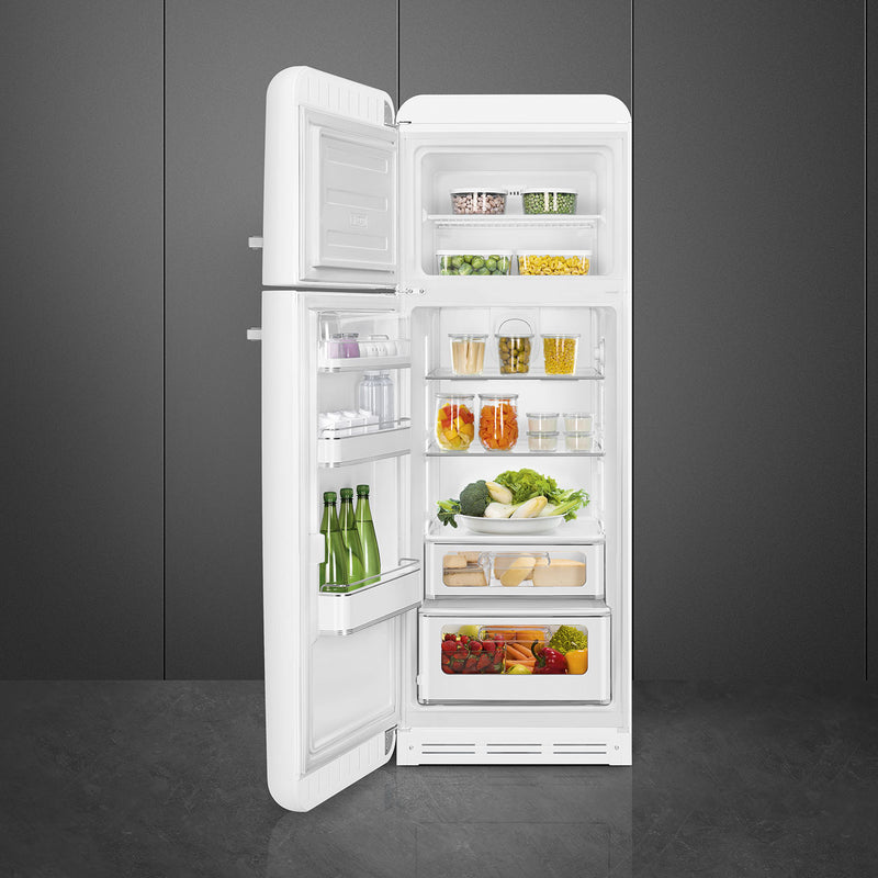 SMEG FAB30LWH6UK - White Fridge Freezer - 294L Total Capacity - C Energy Rating