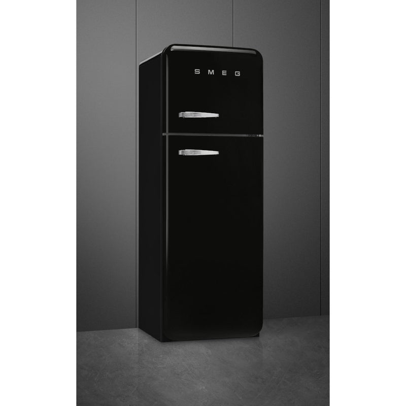 Smeg FAB30RBL5UK - Black Freestanding 80/20 Fridge Freezer - D energy