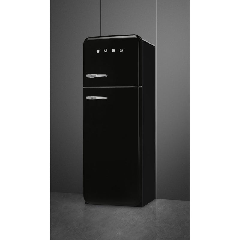 Smeg FAB30RBL5UK - Black Freestanding 80/20 Fridge Freezer - D energy