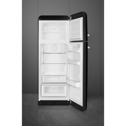Smeg FAB30RBL5UK - Black Freestanding 80/20 Fridge Freezer - D energy