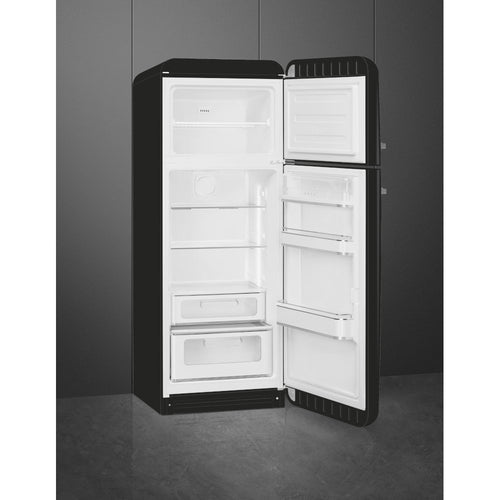 Smeg FAB30RBL5UK - Black Freestanding 80/20 Fridge Freezer - D energy