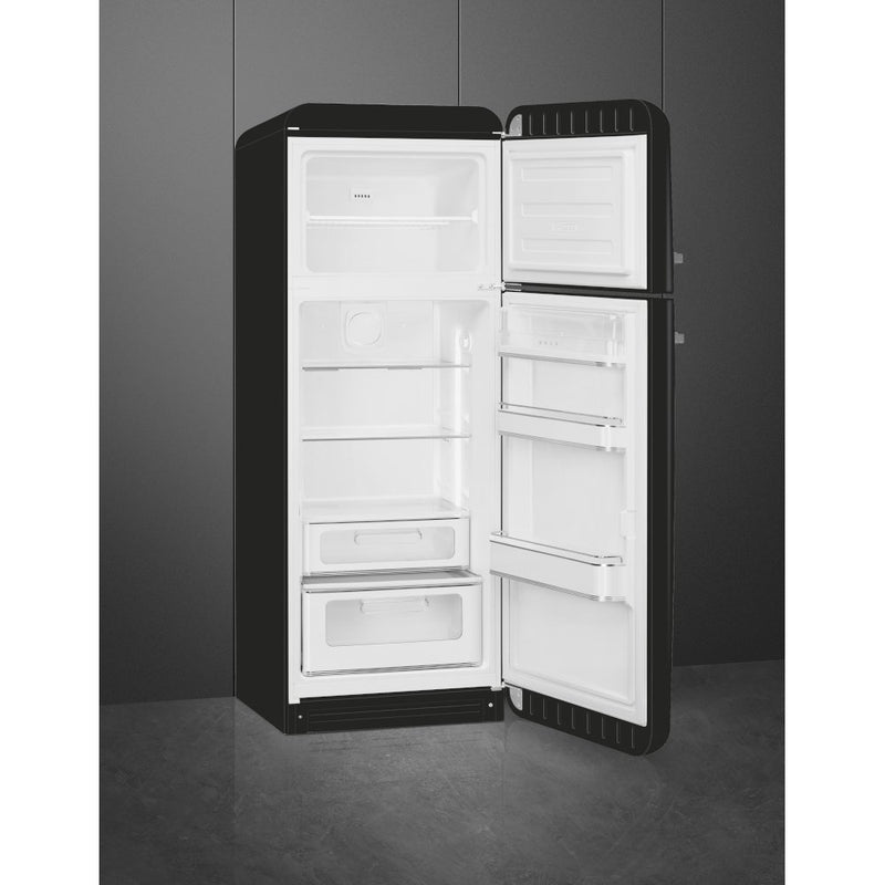 Smeg FAB30RBL5UK - Black Freestanding 80/20 Fridge Freezer - D energy