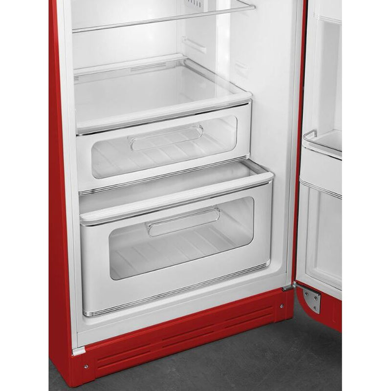 Smeg FAB30RRD5UK - Red Freestanding 80/20 Fridge Freezer - D energy