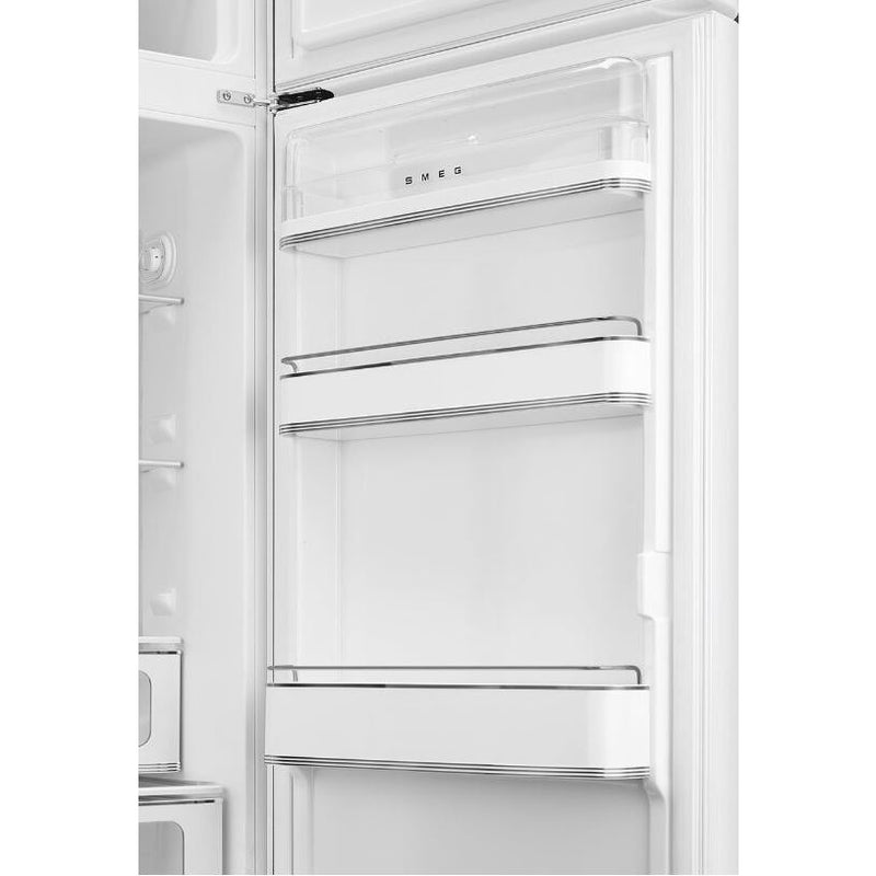 Smeg FAB30RWH5UK - White Freestanding 70/30 Fridge Freezer - D energy