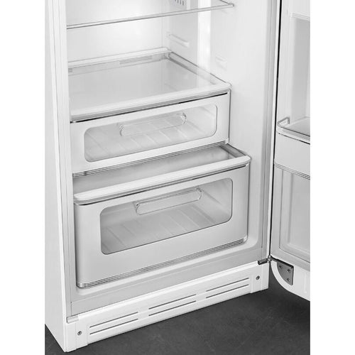 Smeg FAB30RWH5UK - White Freestanding 70/30 Fridge Freezer - D energy